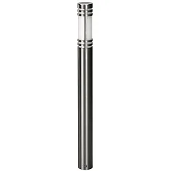 Pullertlampe Type nr. 2068 rustfrit stål, IP44, højde 90cm, E27 maks. 20W (LED), rustfrit stål / Opalglas