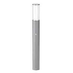 Pullertlampe Type nr. 2269 med bevægelsesdetektor (Type nr. 2070), 90cm, E27 maks. 20W,  rustfrit stål, sølv matt