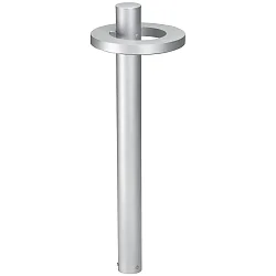 LED Pullertlampe Type nr. 2093, Lysfordeler i ringform, IP54, højde 90cm, 16W 3000K 1600lm, stiv optik, rustfrit stål matt