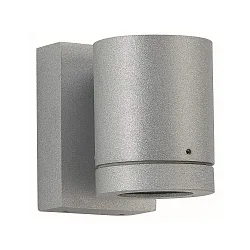 Udendørs Vægspot Type nr. 2193 - 1-sidet, IP54, GU10 PAR16 maks. 50W, drejelig 330°, Støbt alu / glas, sølv matt