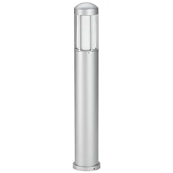 Pullertlampe Type nr. 2221, IP44, højde 90cm, E27 QA55 maks. 57W, Støbt aluminium / Opalglas, sølv matt
