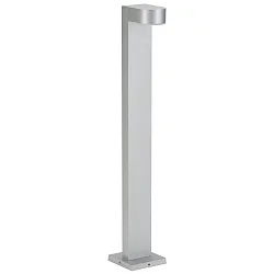 LED Gulvlampe Type nr. 2228, IP44, højde 70cm, 230V AC/DC, 3W 3000K 330lm, Støbt aluminium / satineret, sølv matt