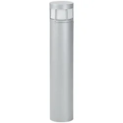 LED Pullertlampe Type nr. 2232, IP54, højde 70cm, 10W 3000K 900lm, Støbt aluminium / Opalglass, dæmpbar, sølv matt