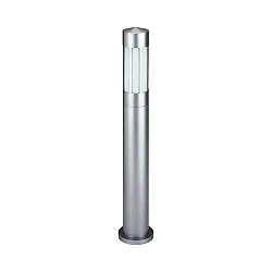 Bollard light Type No. 2249, E27, IP44, height 90cm, E27 QA55 max. 57W, cast alu / opal glass, silver
