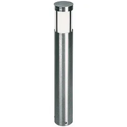 Pullertlampe Type nr. 2264, højde 70cm, IP44, E27 QA55 maks. 57W, rustfrit stål / Opalglas