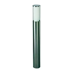 Pullertlampe Type nr. 2272, IP44, højde 90cm, E27 maks. 20W (LED), rustfrit stål / Akrylglas + Opalglas inde