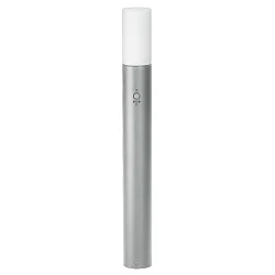 LED Pullertlampe Type nr. 2277 med bevægelsesdetektor, IP44, 90cm, 10W 3000K 900lm, Støbt alu / Opal, dæmpbar, sølv
