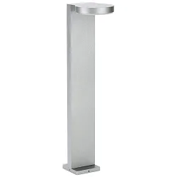 LED Pullertlampe Type nr. 2290, IP44, højde 90cm, 16W 3000K 1600lm, Støbt aluminium / Akrylglas opal, sølv matt