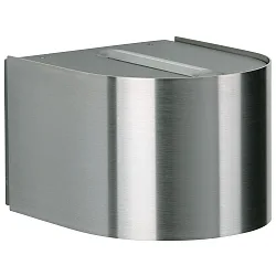 LED Udendørs Vægspot Type nr. 2335 - 2-sidet, tæt/tæt, rund, IP44, 2x 3W 3000K 330lm, stiv, rustfrit stål