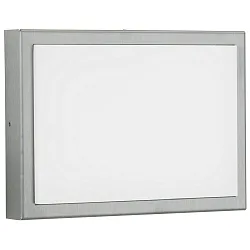 Udendørs LED Væg- og Loftlampe Type nr. 6355, IP44, 25 x 18cm, 16W 1600lm, rustfrit stål