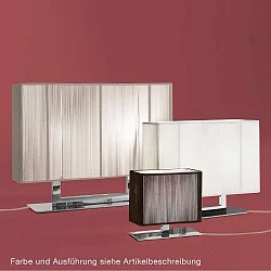 Bordlampe LT CLAVIUS G E27 IP20, chrom, hvid dæmpbar