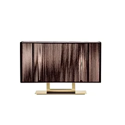Bordlampe LT CLAVIUS G E27 IP20, guld, tobak dæmpbar