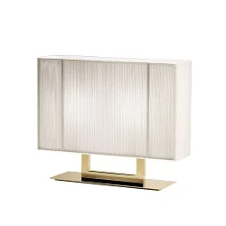 Bordlampe LT CLAVIUS P E14 IP20, guld, hvid dæmpbar