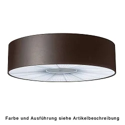 Loftlampe PL SKIN 160 med dæksel E27 IP20, sort, hvid dæmpbar