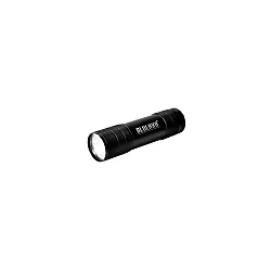 LED lommelygte 1W koldhvid, aftagelig håndledsrem, robust trykafbryder, design af høj kvalitet