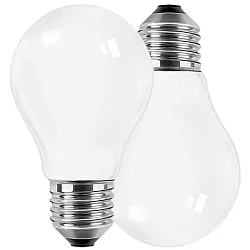 LED Filament Lyskilde pæreformet E27, 7W, 810lm, 2700K varmhvid, 300°, Glas opal, Doppelpack