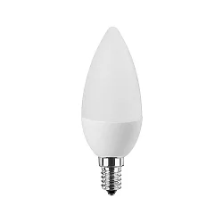 LED Glødetråd Lyskilde kerteformet DOBBEL PAKKE, 4,5W (40W), E14, 470lm, 2700K, glas opal