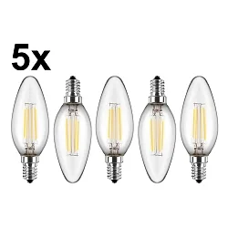 LED glødelyskilde sæt med 5 E14 4,5W 470lm 2700K 300° CRI > 80 