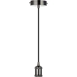 Pendel E27 IP20, sort 