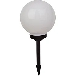 Jordspydslampe GLOBE IP44, hvid
