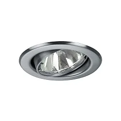 Downlight rund, svingbar GX5,3 IP20, chrom mat dæmpbar