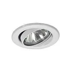 Downlight rund, svingbar GX5,3 IP20, hvid dæmpbar
