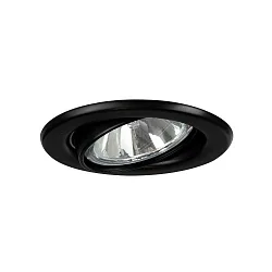 Downlight rund, svingbar GX5,3 IP20, sort dæmpbar
