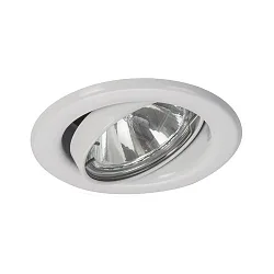 Downlight rund, svingbar GX5,3 IP20, hvid dæmpbar