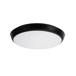 Udendørs wall luminaire MAKIRA Ø 25CM rund, CCT Switch, slagfast, buet IP65, sort dæmpbar
