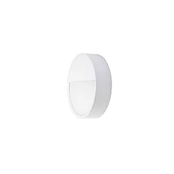 Udendørs wall luminaire EYE halvrund, CCT Switch, slagfast IP65, hvid mat 