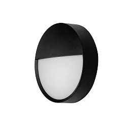 Udendørs wall luminaire EYE slagfast, med dæksel IP65, sort mat 