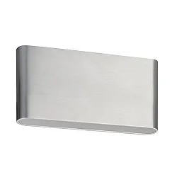 Væglampe IP54, aluminum mat 