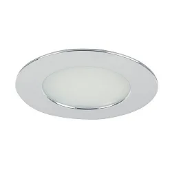 Downlight rund, indbygget version IP44, chrom dæmpbar