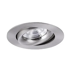 Downlight INDIWO83 rund, svingbar IP20, nikkel mat dæmpbar
