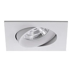 Downlight INDIWO83 svingbar, firkantet IP20, hvid dæmpbar
