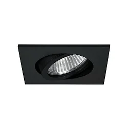 Indbygningslampe IP65, blank, sort, gennemsigtig  6W 650lm 3000K 20-40° 20-40° CRI 80-89