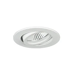 Indbygningslampe IP20, blank, gennemsigtig, hvid  3W 310lm 3000K 20-40° 20-40° CRI 80-89