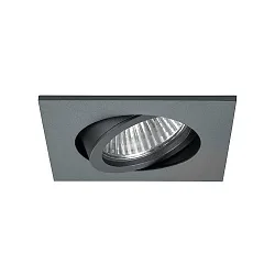 Indbygningslampe IP20, blank, titan, gennemsigtig  3W 290lm 2700K 20-40° 20-40° CRI 80-89
