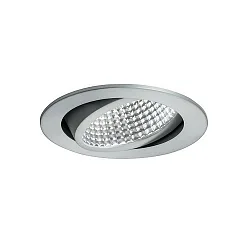 Indbygningslampe IP20, blank, gennemsigtig dæmpbar 12W 1280lm 4000K 20-40° 20-40° CRI 80-89