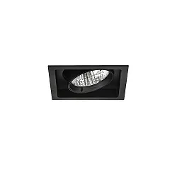 Indbygningslampe IP20, blank, sort dæmpbar 40W 4300lm 3000K CRI 90-100