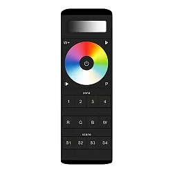 LED 4 zones remote control RGBW, with scene memory