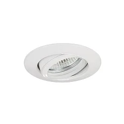 Downlight rund, svingbar GU10 IP20, hvid dæmpbar