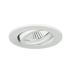 recessed spotlight TIRREL-R GU10 / PAR16 round, swivelling, with spacer GU10 IP20, powder coated, white dimmable