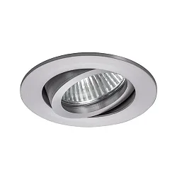 Recessed HV spot GU10, max. 50W, round, matt alu