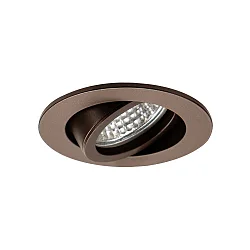 recessed spotlight TIRREL-R GU10 / PAR16 round, swivelling, with spacer GU10 IP20, matte metallic brown dimmable