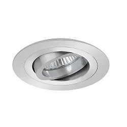 Downlight rund, svingbar GU10 IP20, aluminum mat dæmpbar