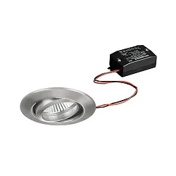 Downlight rund, svingbar IP20, chrom mat