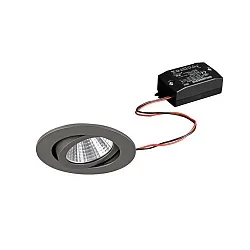 Downlight rund, inkl. driver IP20, titan