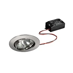 Downlight svingbar, firkantet IP20, chrom mat 