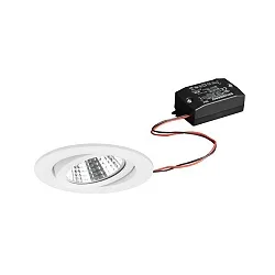 recessed luminaire swivelling IP20, white 6W 640lm 3000K 20-40° 20-40° CRI 80-89